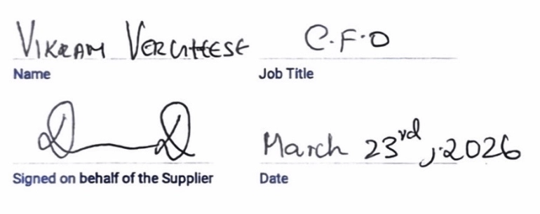 carbon reduction plan signatures