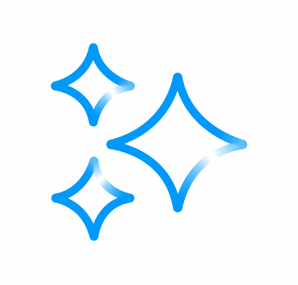 sparkle blue icon