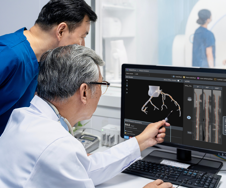 doctors looking at computer